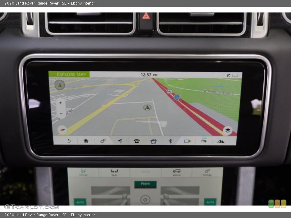 Ebony Interior Navigation for the 2020 Land Rover Range Rover HSE #134859714