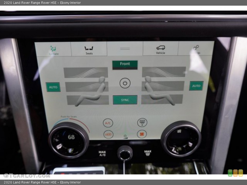 Ebony Interior Controls for the 2020 Land Rover Range Rover HSE #134859756