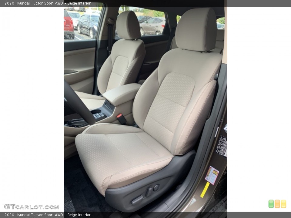 Beige Interior Photo for the 2020 Hyundai Tucson Sport AWD #134861715