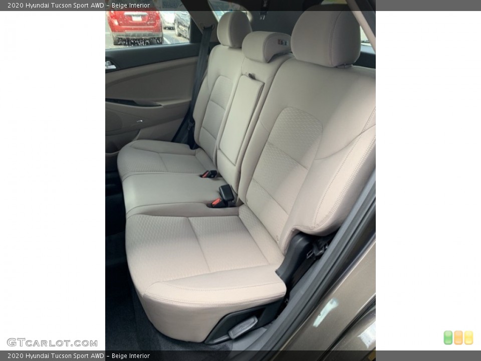 Beige Interior Rear Seat for the 2020 Hyundai Tucson Sport AWD #134861778