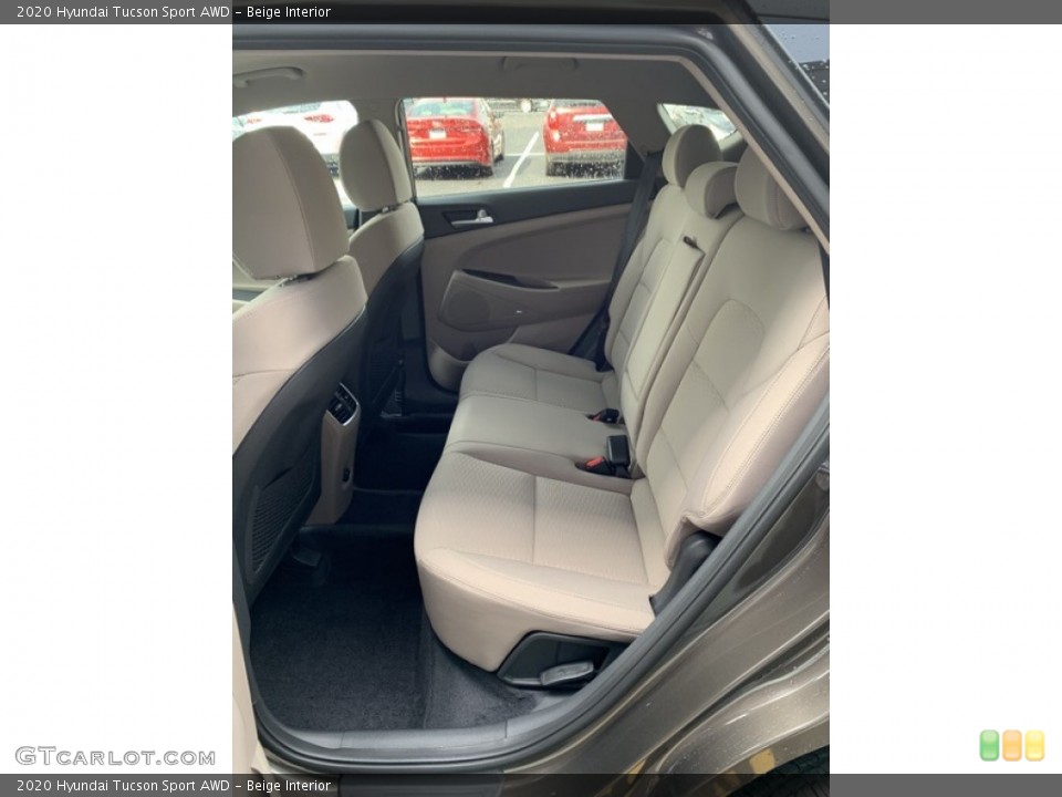 Beige Interior Rear Seat for the 2020 Hyundai Tucson Sport AWD #134861805