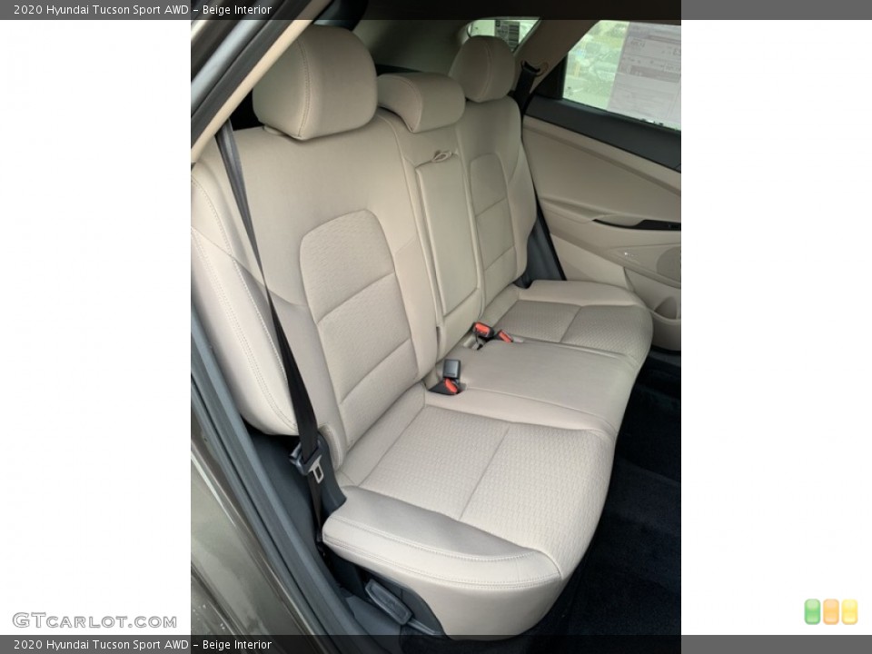 Beige Interior Rear Seat for the 2020 Hyundai Tucson Sport AWD #134861887