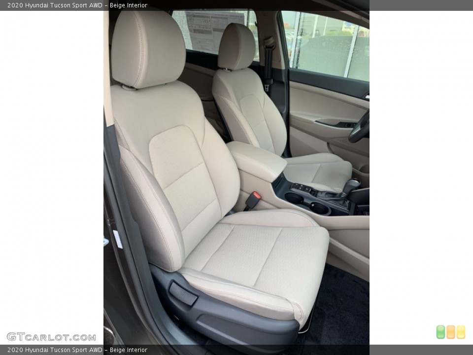 Beige Interior Front Seat for the 2020 Hyundai Tucson Sport AWD #134861934