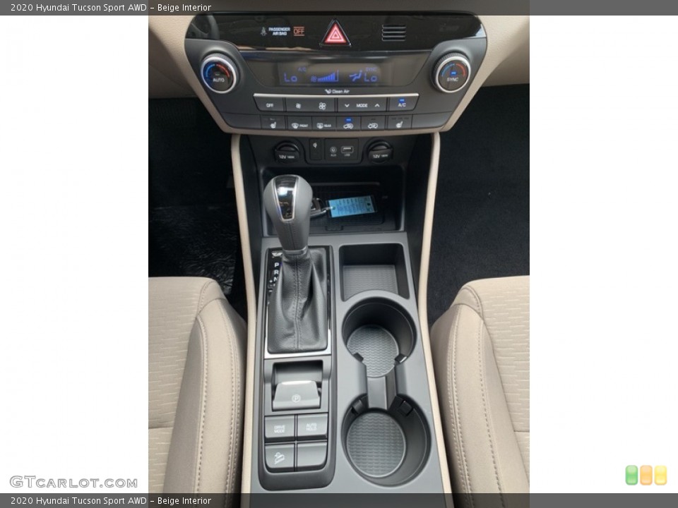 Beige Interior Transmission for the 2020 Hyundai Tucson Sport AWD #134862021