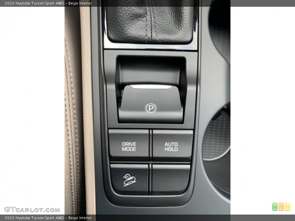 Beige Interior Controls for the 2020 Hyundai Tucson Sport AWD #134862048