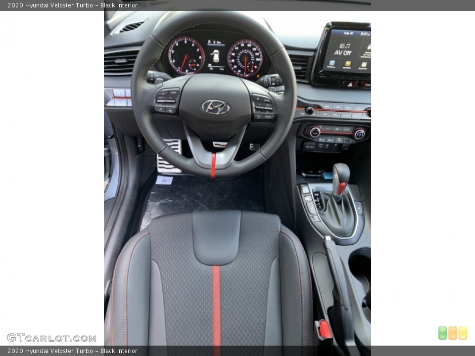 Black Interior Steering Wheel for the 2020 Hyundai Veloster Turbo #134864682