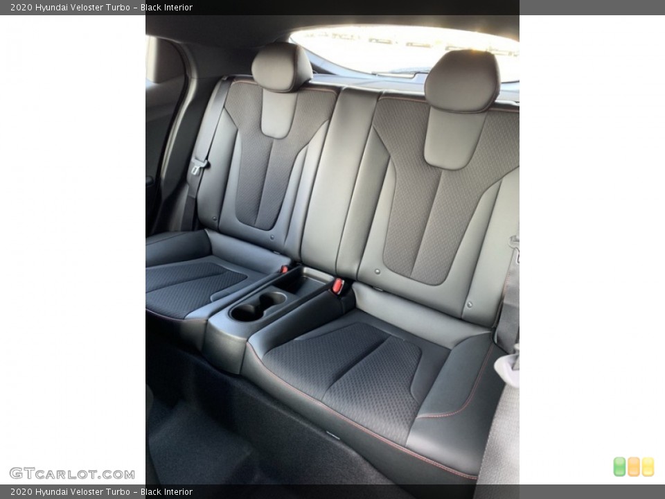 Black Interior Rear Seat for the 2020 Hyundai Veloster Turbo #134864697