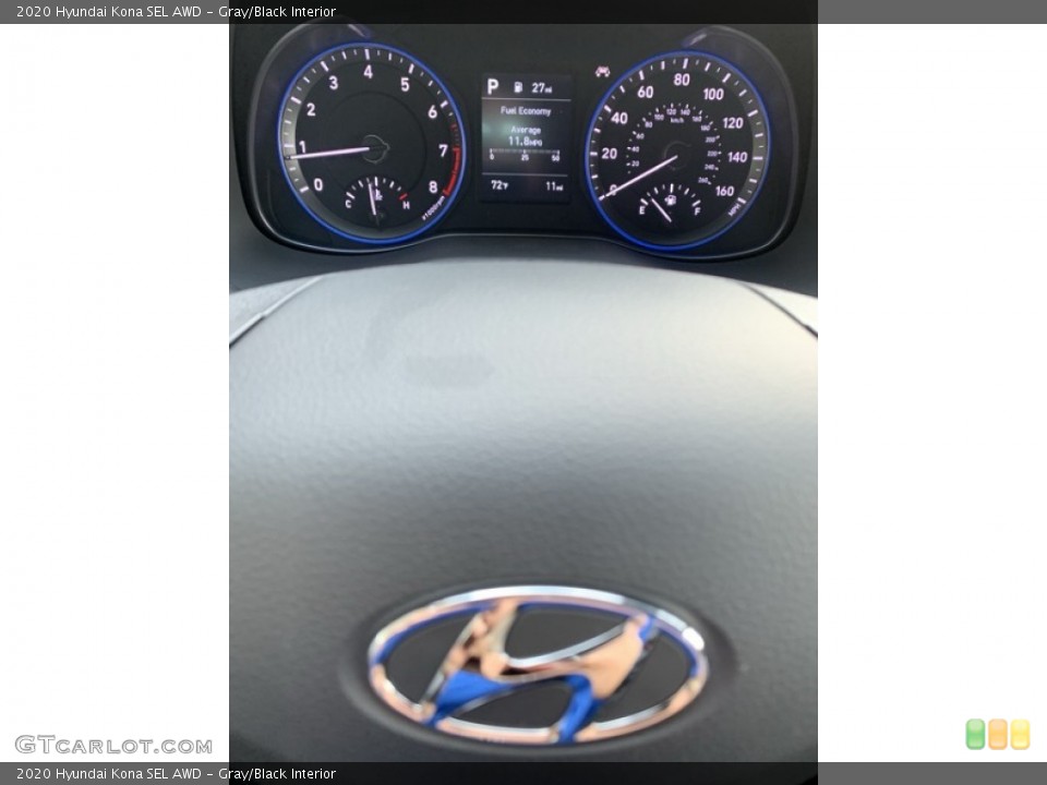 Gray/Black Interior Gauges for the 2020 Hyundai Kona SEL AWD #134865396