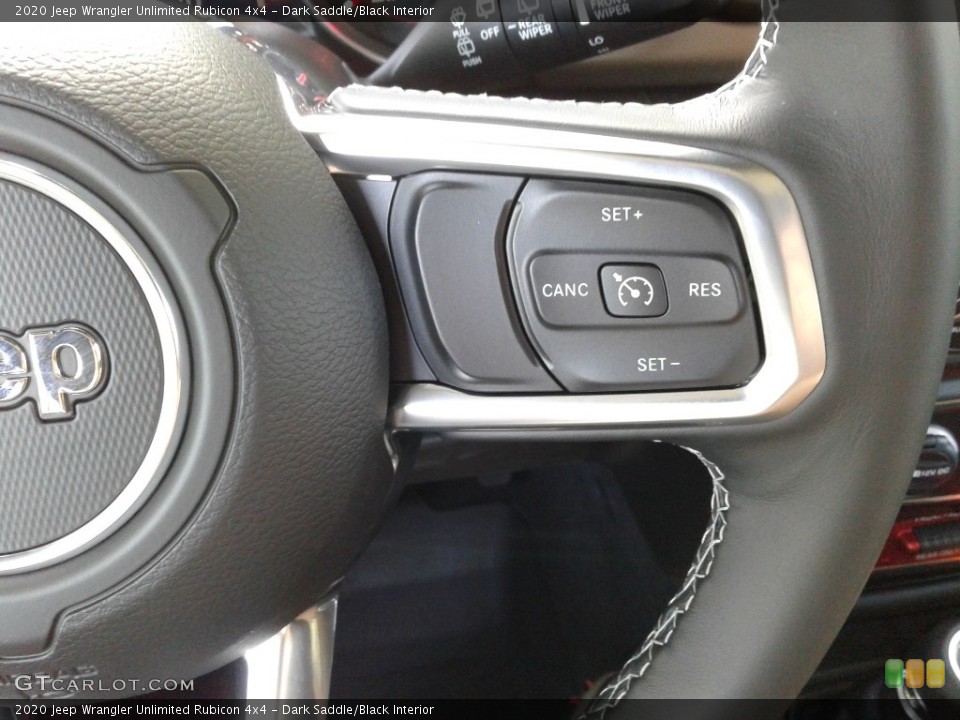 Dark Saddle/Black Interior Steering Wheel for the 2020 Jeep Wrangler Unlimited Rubicon 4x4 #134872919