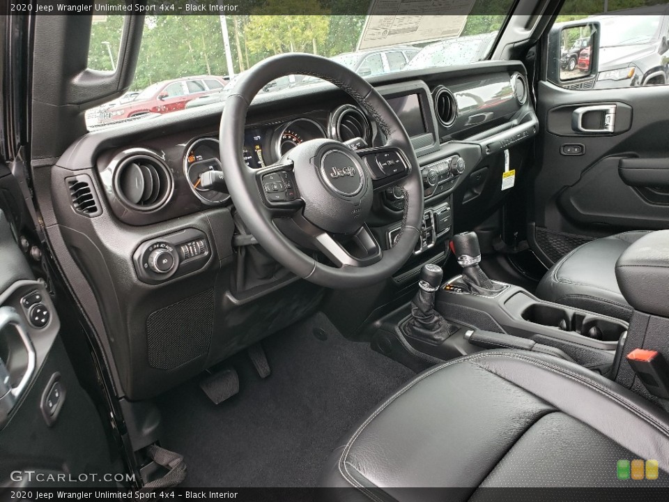 Black Interior Photo for the 2020 Jeep Wrangler Unlimited Sport 4x4 #134878139