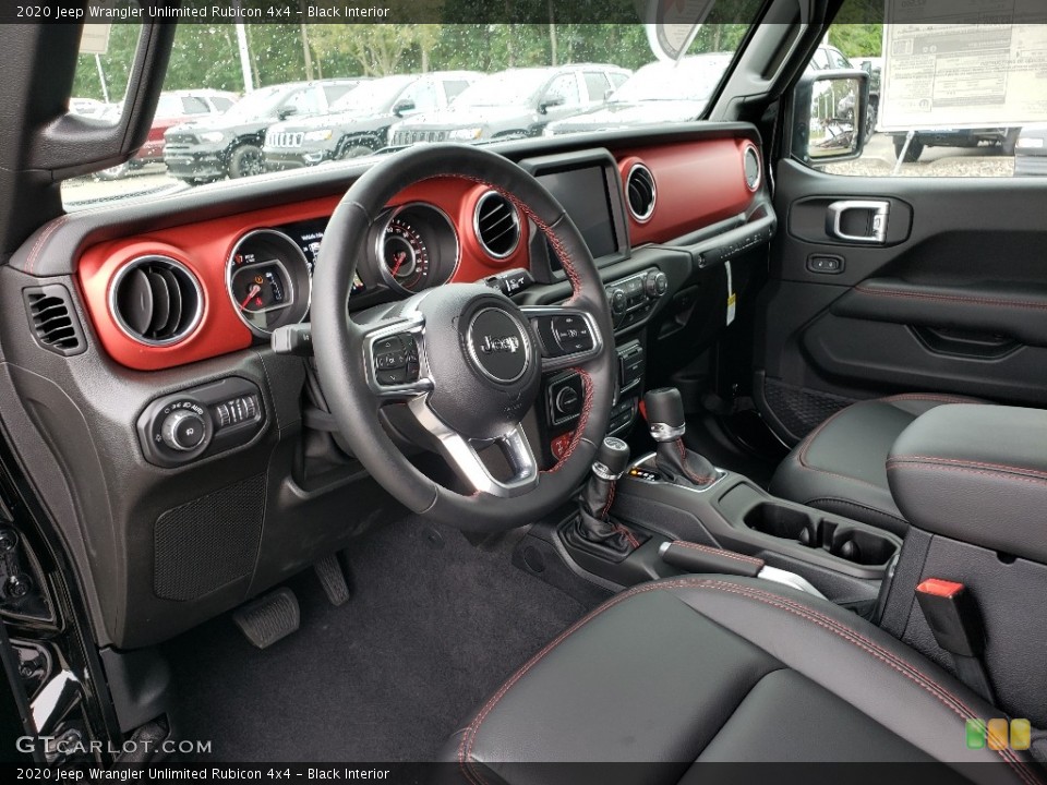 Black Interior Photo for the 2020 Jeep Wrangler Unlimited Rubicon 4x4 #134878406