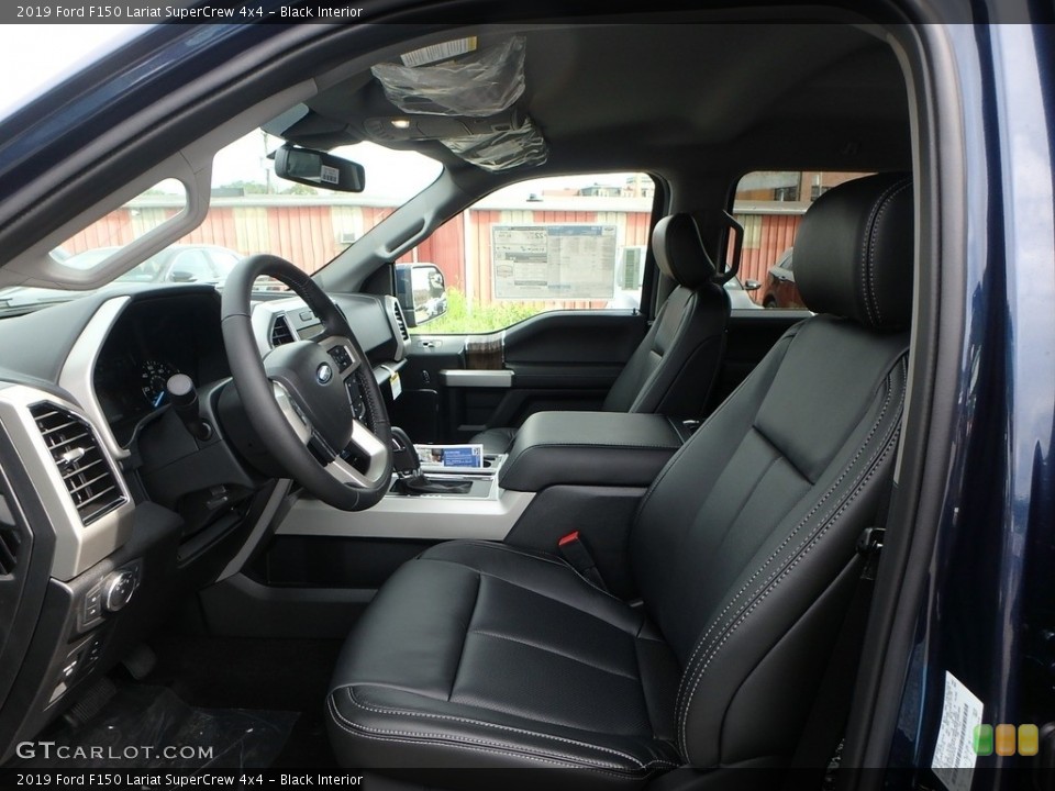 Black Interior Front Seat for the 2019 Ford F150 Lariat SuperCrew 4x4 #134880359