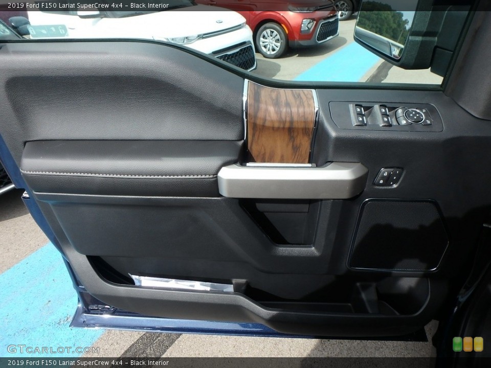 Black Interior Door Panel for the 2019 Ford F150 Lariat SuperCrew 4x4 #134880428
