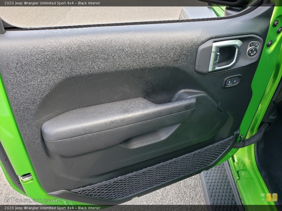 Black Interior Door Panel for the 2020 Jeep Wrangler Unlimited Sport 4x4 #134880713
