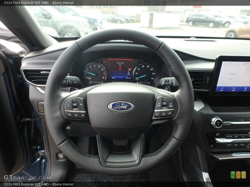 Ebony Interior Steering Wheel for the 2020 Ford Explorer XLT 4WD #134884245