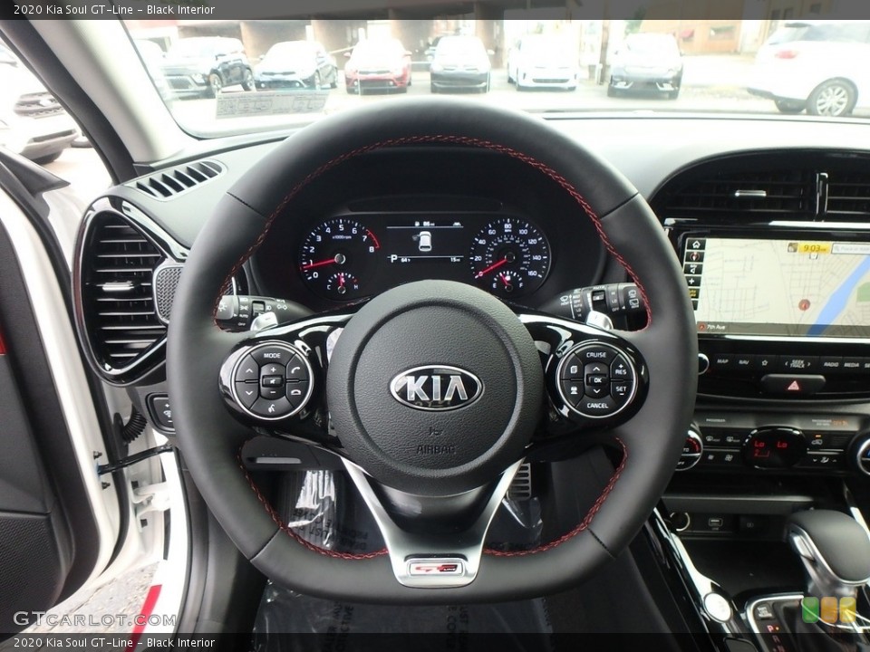 Black Interior Steering Wheel for the 2020 Kia Soul GT-Line #134884715