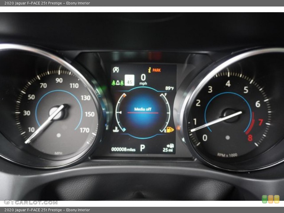 Ebony Interior Gauges for the 2020 Jaguar F-PACE 25t Prestige #134897242
