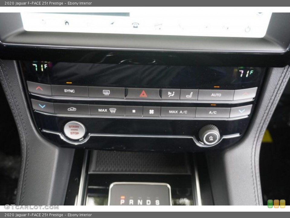 Ebony Interior Controls for the 2020 Jaguar F-PACE 25t Prestige #134897320