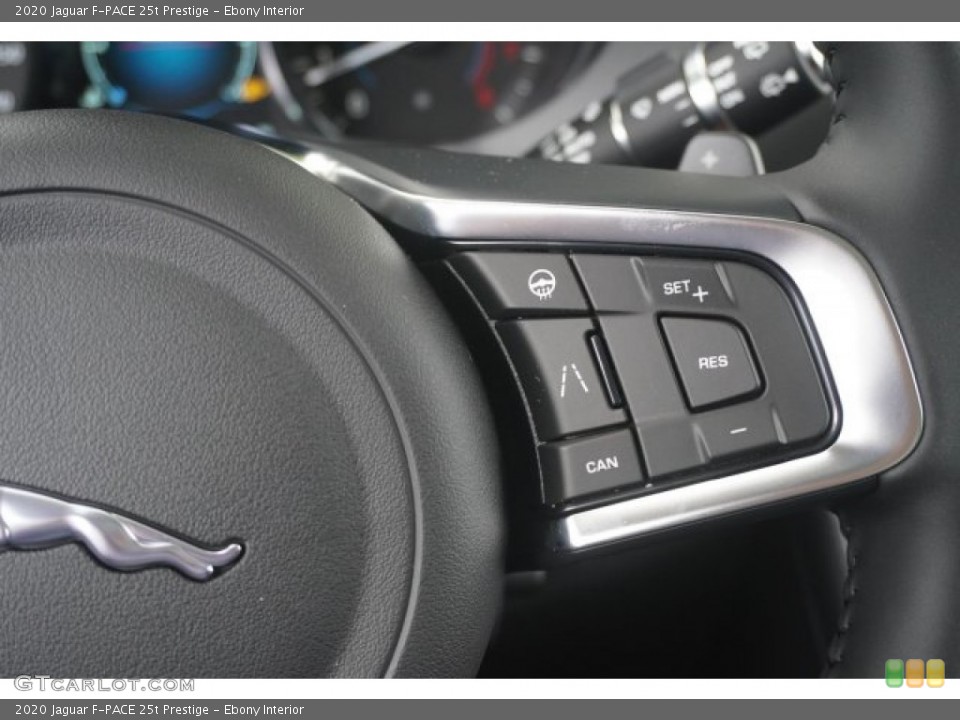 Ebony Interior Steering Wheel for the 2020 Jaguar F-PACE 25t Prestige #134897491