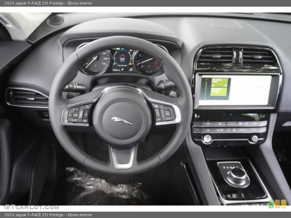 Ebony Interior Steering Wheel for the 2020 Jaguar F-PACE 25t Prestige #134897641