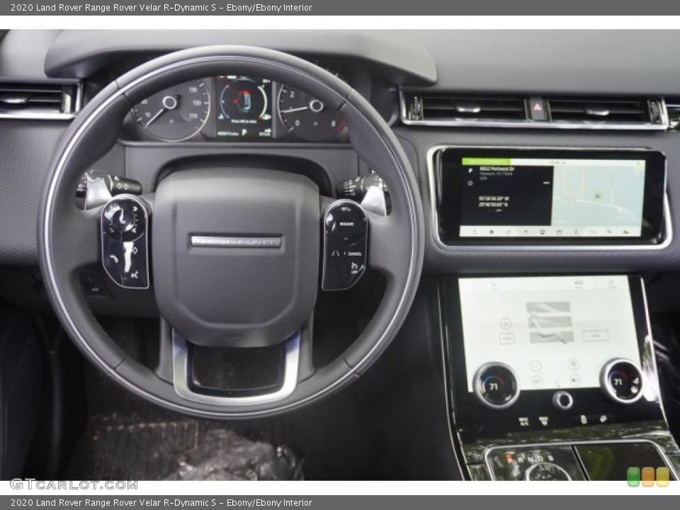 Ebony/Ebony Interior Steering Wheel for the 2020 Land Rover Range Rover Velar R-Dynamic S #134898373