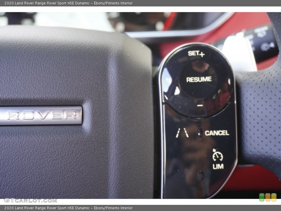 Ebony/Pimento Interior Steering Wheel for the 2020 Land Rover Range Rover Sport HSE Dynamic #134898496