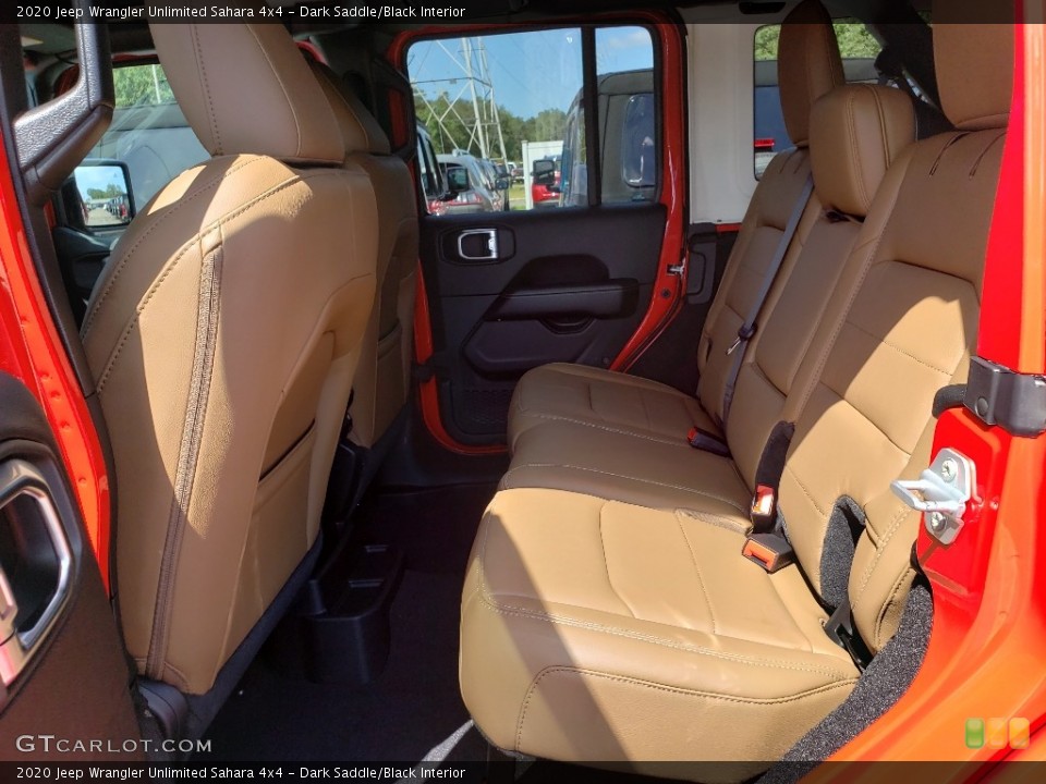 Dark Saddle/Black Interior Rear Seat for the 2020 Jeep Wrangler Unlimited Sahara 4x4 #134899294