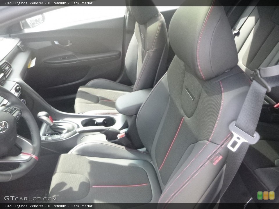 Black Interior Front Seat for the 2020 Hyundai Veloster 2.0 Premium #134899351