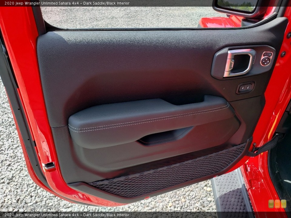 Dark Saddle/Black Interior Door Panel for the 2020 Jeep Wrangler Unlimited Sahara 4x4 #134899354