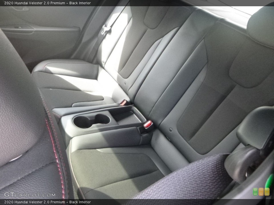 Black Interior Rear Seat for the 2020 Hyundai Veloster 2.0 Premium #134899377