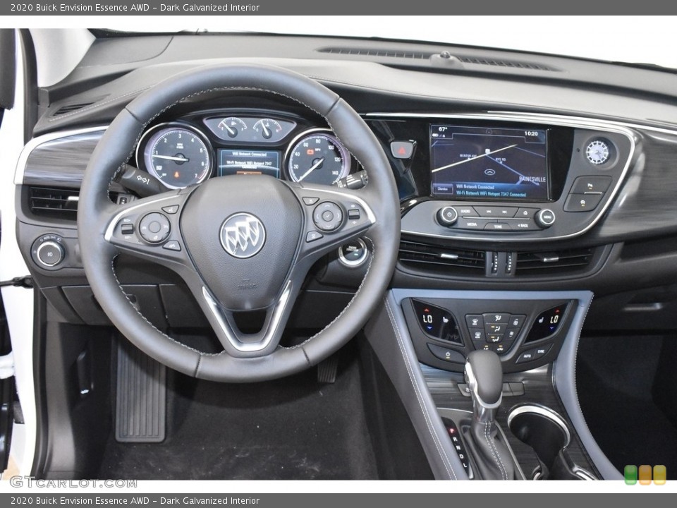 Dark Galvanized Interior Steering Wheel for the 2020 Buick Envision Essence AWD #134900473