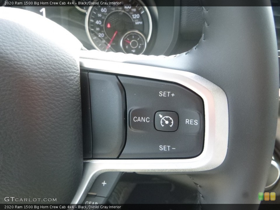Black/Diesel Gray Interior Steering Wheel for the 2020 Ram 1500 Big Horn Crew Cab 4x4 #134903800