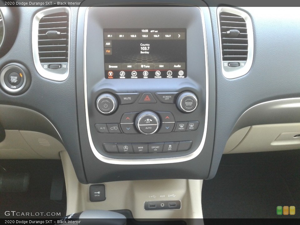 Black Interior Controls for the 2020 Dodge Durango SXT #134905896