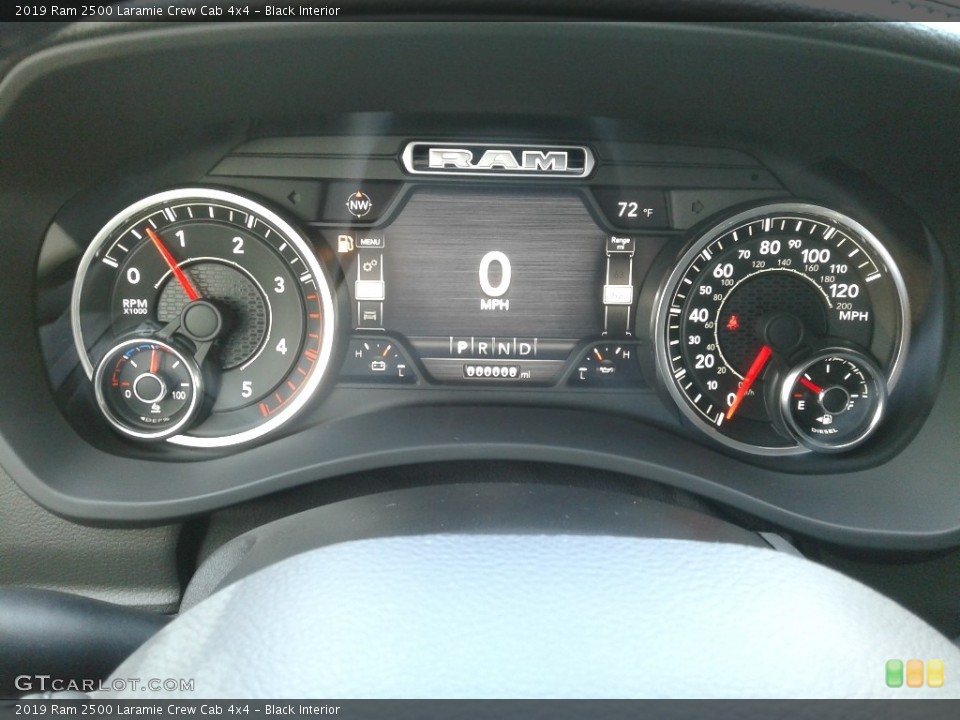 Black Interior Gauges for the 2019 Ram 2500 Laramie Crew Cab 4x4 #134907544