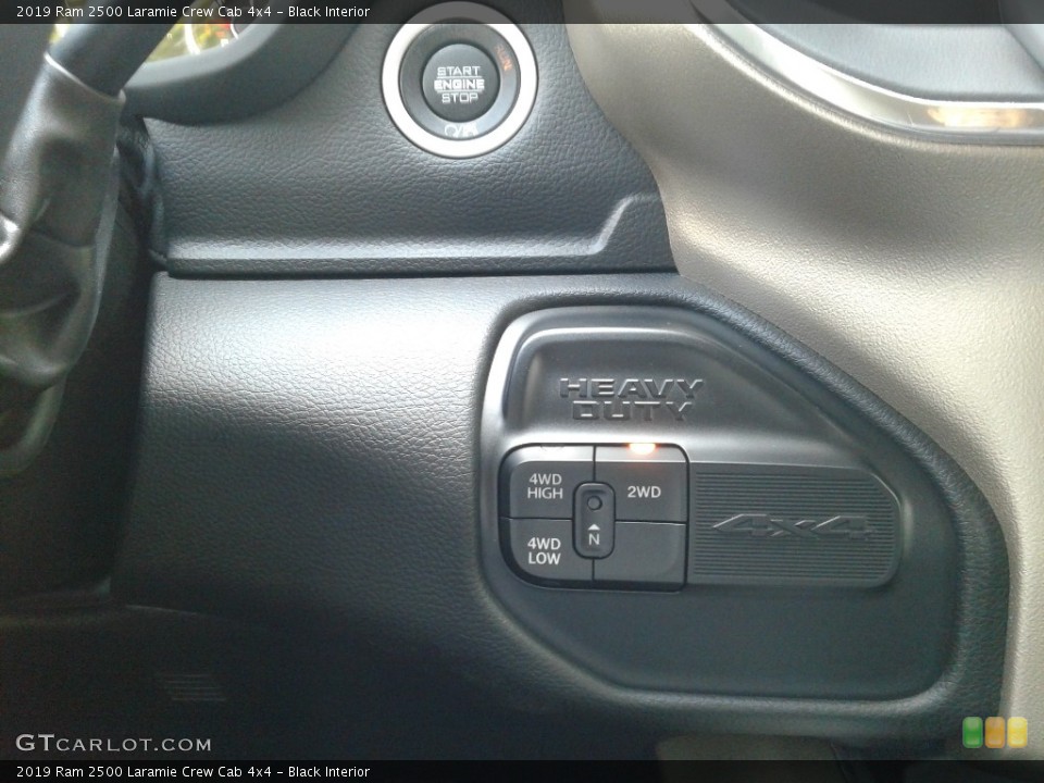 Black Interior Controls for the 2019 Ram 2500 Laramie Crew Cab 4x4 #134907699