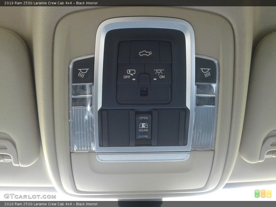 Black Interior Controls for the 2019 Ram 2500 Laramie Crew Cab 4x4 #134907772