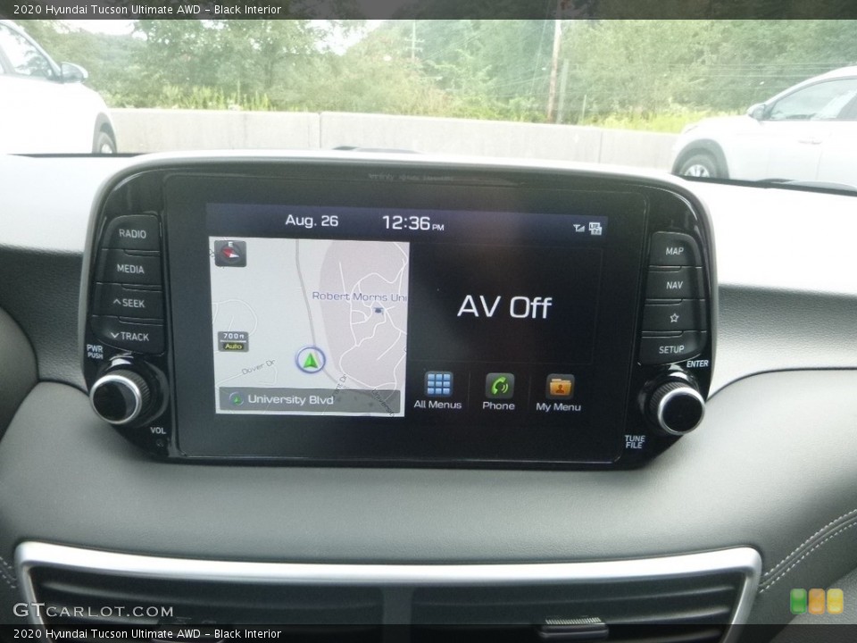 Black Interior Navigation for the 2020 Hyundai Tucson Ultimate AWD #134908921