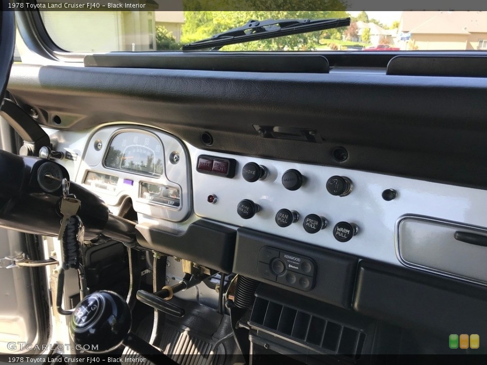 Black Interior Dashboard for the 1978 Toyota Land Cruiser FJ40 #134909155