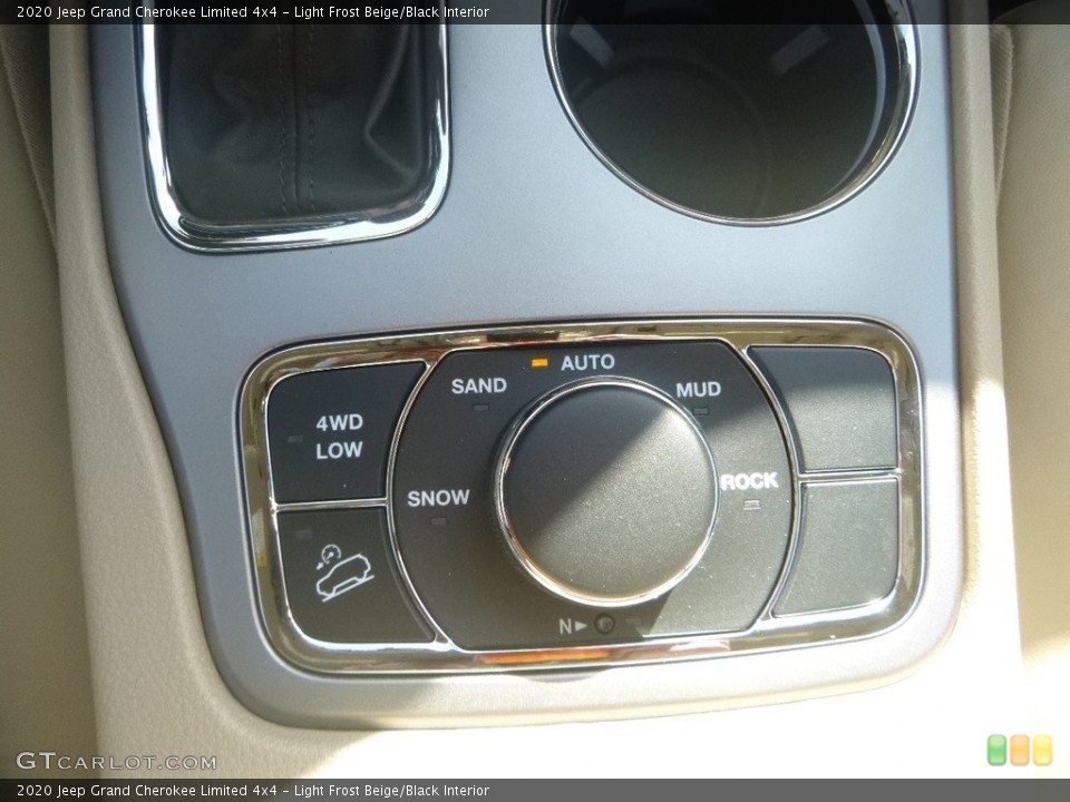 Light Frost Beige/Black Interior Controls for the 2020 Jeep Grand Cherokee Limited 4x4 #134909914