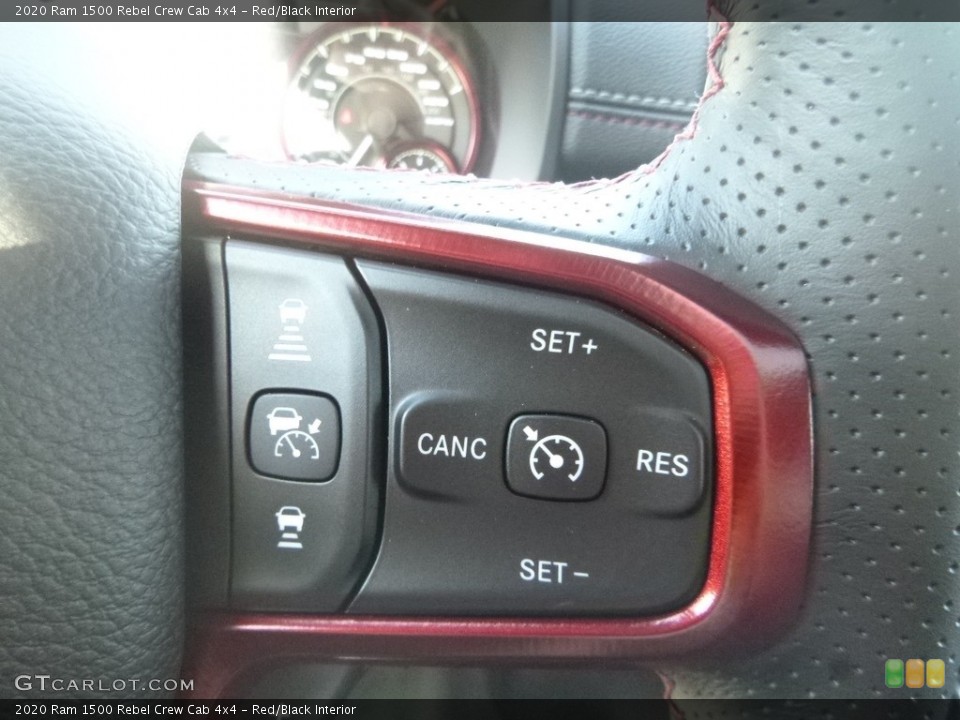 Red/Black Interior Steering Wheel for the 2020 Ram 1500 Rebel Crew Cab 4x4 #134910670
