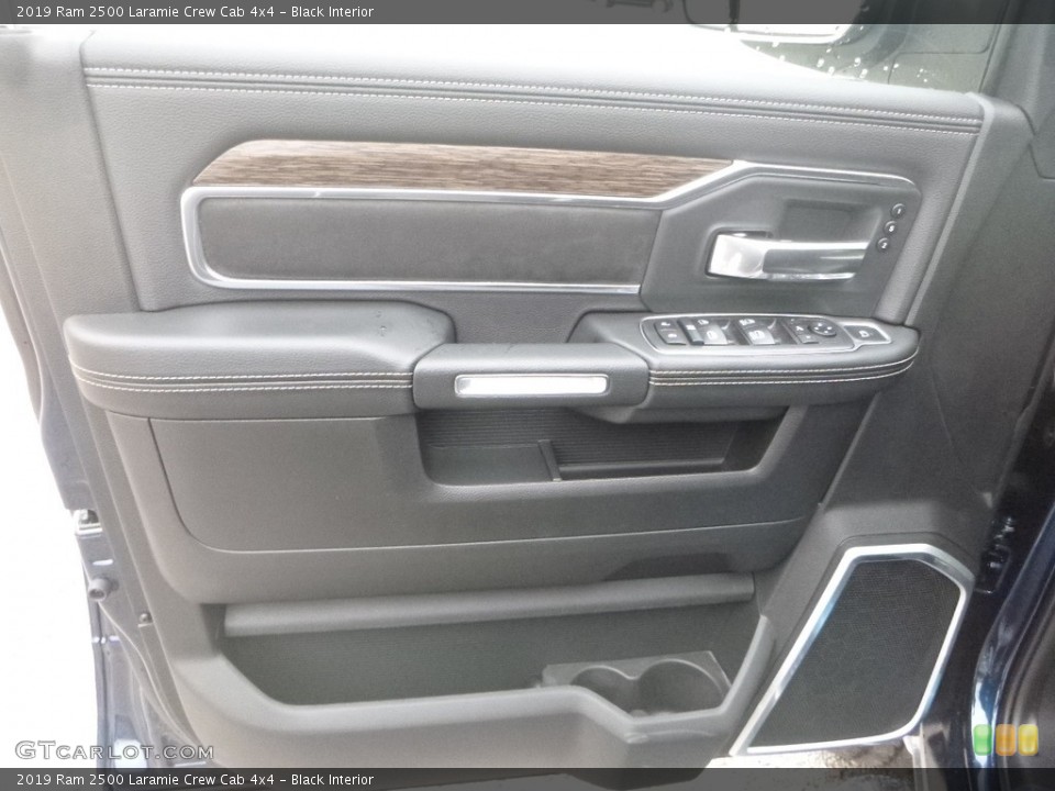 Black Interior Door Panel for the 2019 Ram 2500 Laramie Crew Cab 4x4 #134915686