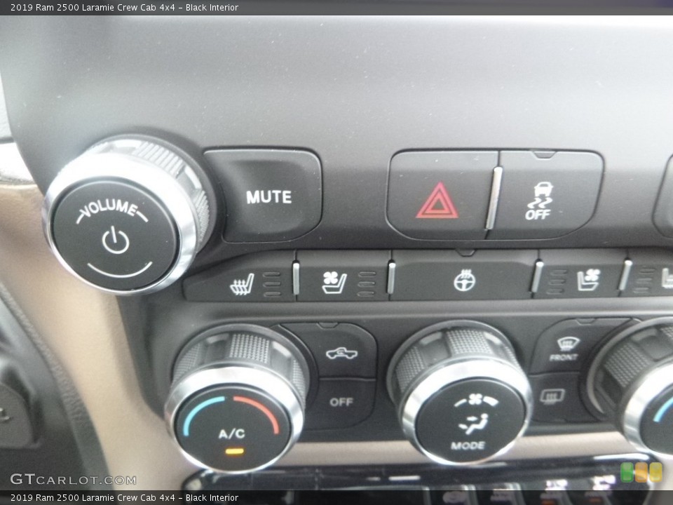 Black Interior Controls for the 2019 Ram 2500 Laramie Crew Cab 4x4 #134915791
