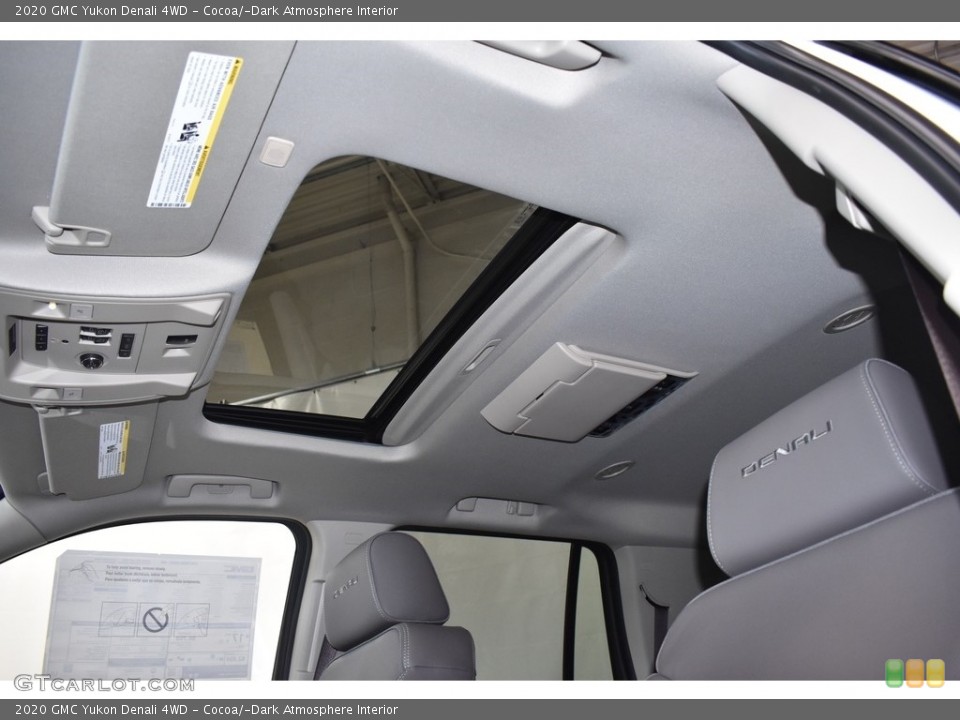 Cocoa/­Dark Atmosphere Interior Sunroof for the 2020 GMC Yukon Denali 4WD #134916436