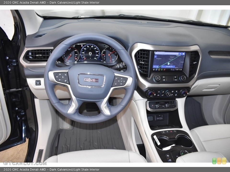 Dark Galvanized/Light Shale Interior Steering Wheel for the 2020 GMC Acadia Denali AWD #134917033