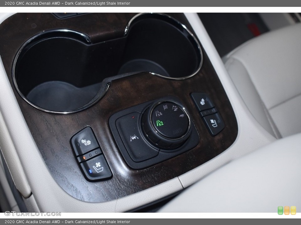 Dark Galvanized/Light Shale Interior Controls for the 2020 GMC Acadia Denali AWD #134917223