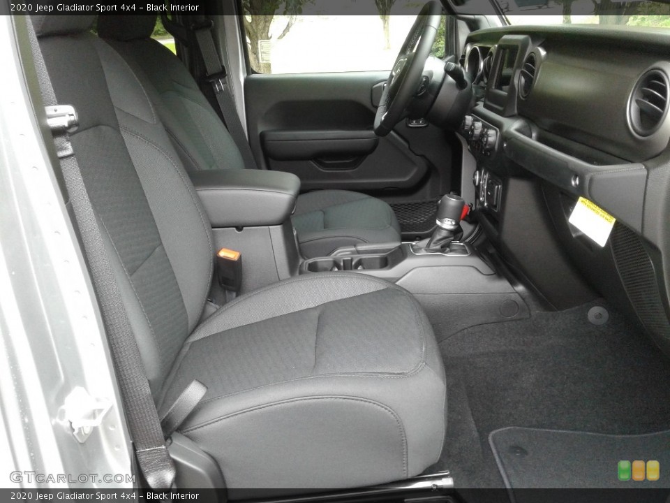 Black Interior Front Seat for the 2020 Jeep Gladiator Sport 4x4 #134917224