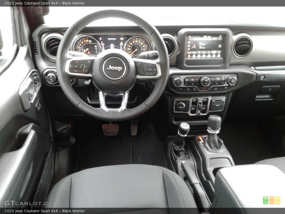 Black Interior Dashboard for the 2020 Jeep Gladiator Sport 4x4 #134917474