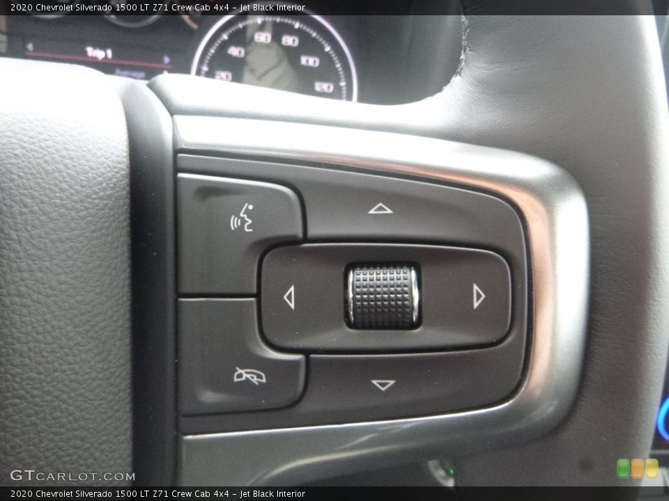 Jet Black Interior Steering Wheel for the 2020 Chevrolet Silverado 1500 LT Z71 Crew Cab 4x4 #134917510