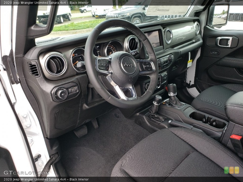 Black Interior Dashboard for the 2020 Jeep Wrangler Unlimited Sahara 4x4 #134919325