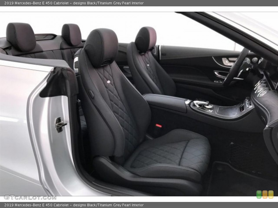 designo Black/Titanium Grey Pearl 2019 Mercedes-Benz E Interiors